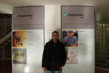 Sérgio realizou treinamento em nanotecnologia no Instituto Fraunhofer (Alemanha)