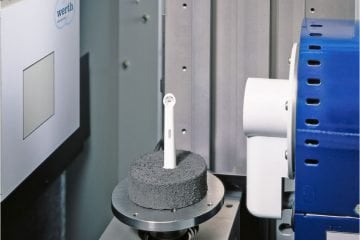 Metrotomografia de raios X aplicada ao processo de desenvolvimento de produtos de higiene bucal (Cortesia: Werth Messtechnik GmbH)