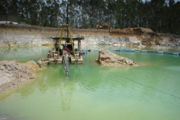 Porto de extração de areia em Salesópolis: projeto em discussão prevê a identificação de novos depósitos