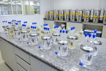 Infraestrutura do Laboratório de Corrosão e Proteção para ensaios em biocombustíveis
