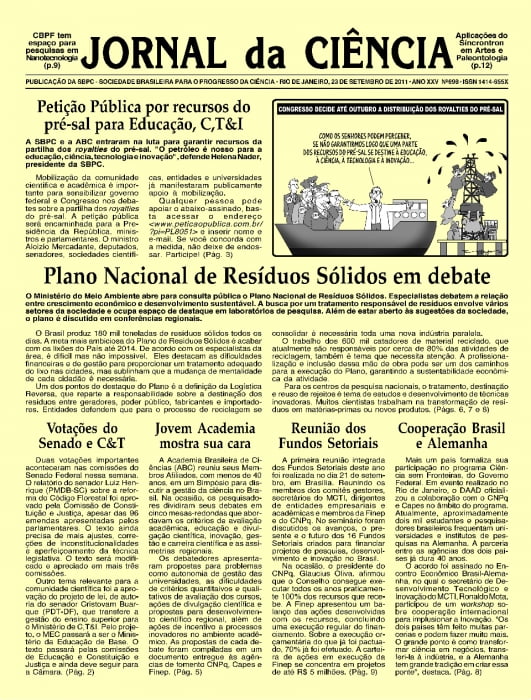 Transformação dos resíduos é um dos temas abordados na reportagem de três páginas do jornal