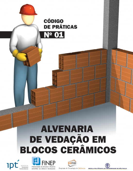 "Código de Práticas de Alvenaria de Vedação em Blocos Cerâmicos" está disponível para download no site do IPT