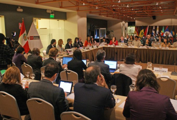 Participantes da 7ª Reunião Regional da América Latina e Caribe sobre Consumo e Produções Sustentáveis. Crédito foto: Organização do evento