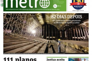 Capa da edição São Paulo do Jornal Metro, em 19 de fevereiro