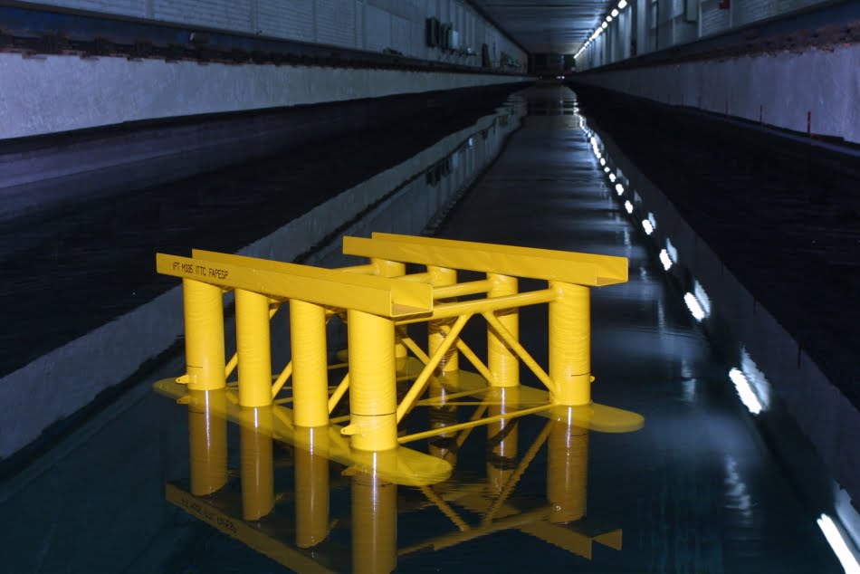 Engenharia naval no Rio 1 Tanque de Provas do IPT, onde são testados modelos de embarcações e plataformas