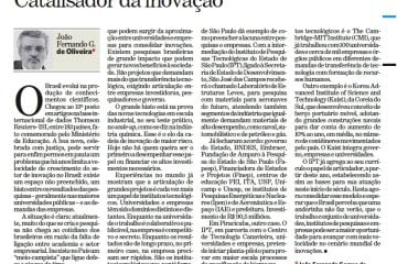 Artigo de Oliveira no jornal O Estado de S. Paulo