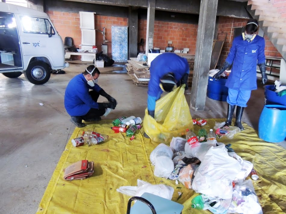 Caracterização gravimétrica de resíduos sólidos domicimiliares do município