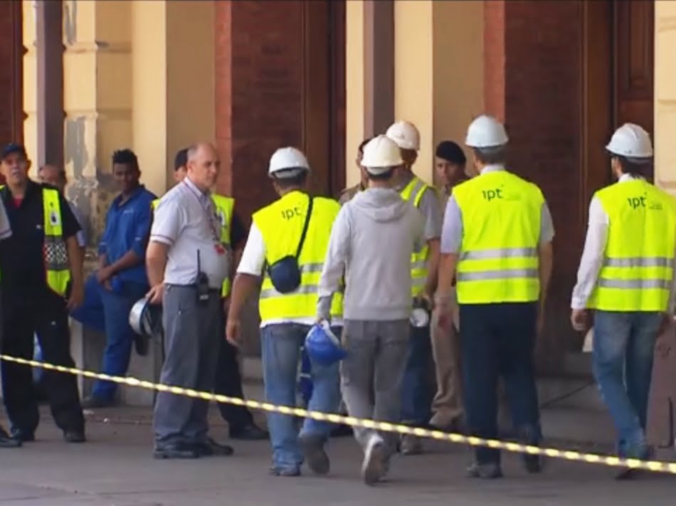 Equipe do IPT chega ao local do incêndio para vistorias técnicas