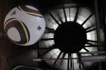 Jabulani foi uma das bolas ensaiadas no túnel de vento do IPT