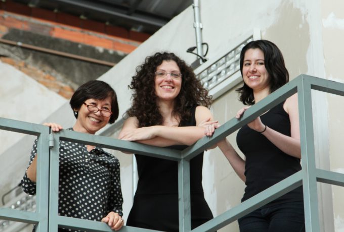 Maria Akutsu, Adriana Camargo de Brito e Elisa Morandé Sales, da esq. para dir, pesquisadoras do Centro Tecnológico do Ambiente Construído