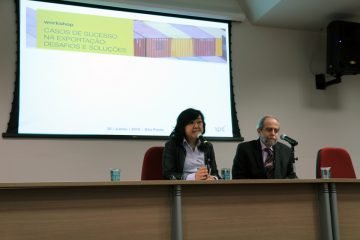 Exportação para sair da crise 6 Mari Katayama, do IPT: "Progex é ferramenta para iniciar ou fortalecer exportações" - ao lado, o diretor de operações e negócios do Instituto, Carlos Daher Padovezi