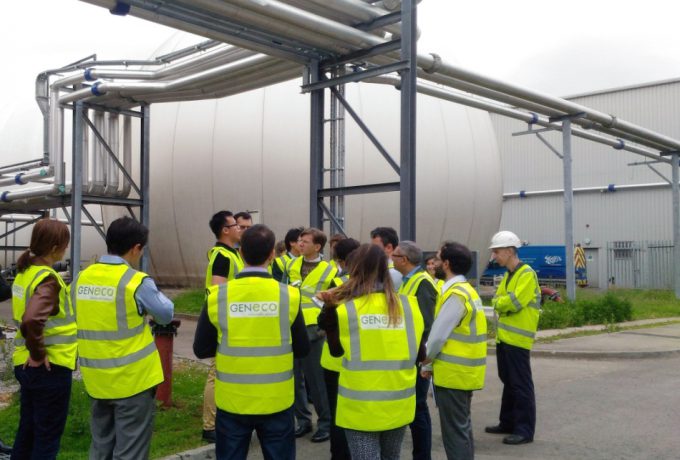 Comitiva brasileira conheceu a planta industrial da GENeco, na cidade de Bristol. Crédito foto: GENeco