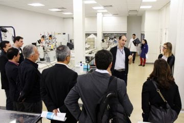 Executivos visitam laboratório do Núcleo de Bionanomanufatura do IPT