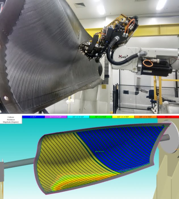 Manufacturing process simulation and production of the fuselage were made at the Lightweight Structures Laboratory
