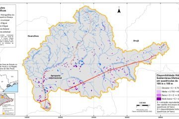 Disponibilidade hidrica subterrânea efetiva na área da bacia do Rio Baquirivu-Guaçu