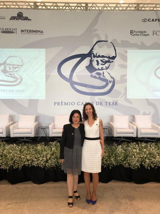 Zehbour Panossian e Tatiana Scarazzato em Prêmio Capes de Tese 2018