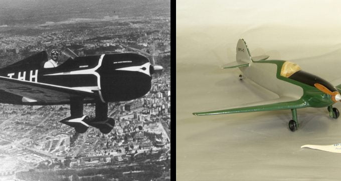 O 'Bichinho' foi um dos protótipos construídos pelo IPT na década de 40, e cujo modelo pertence ao acervo do IPT; na foto, também pertencente ao acervo, o piloto Orthon Hoover sobrevoa Rio Claro no mesmo avião em 1941