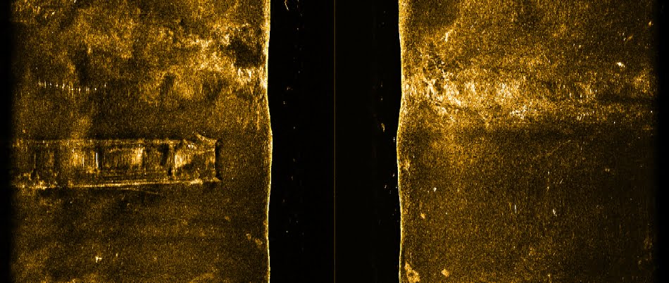 Estudo no canal de Santos 2 Exemplo de registro do sonar de varredura lateral