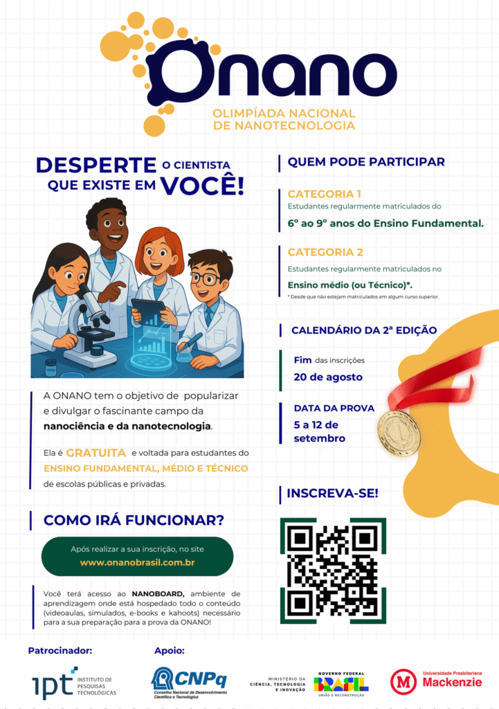 Olimpíada Nacional de Nanotecnologia 1 onano banner A5 4